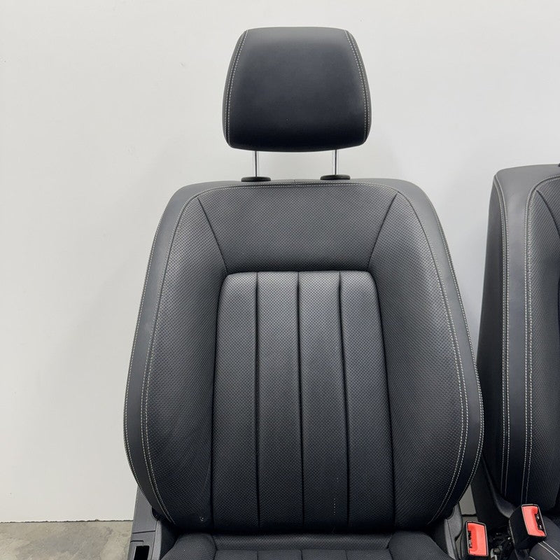 12-18 MERCEDES BENZ CLS550 W218 FRONT SEAT PAIR LEATHER BLACK OEM