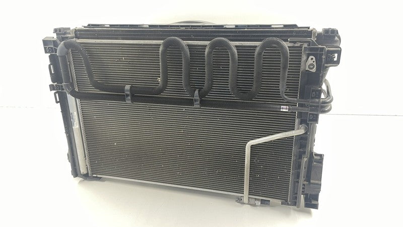 A 204 500 28 03 10-11 MERCEDES BENZ W212 E350 4MATIC RADIATOR CONDENSER COOLING FAN ASSEMBLY OEM