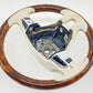 3WO 419 093AK / 3WO419093AK 13-18 BENTLEY FLYING SPUR DRIVER STEERING WHEEL WOOD LEATHER BEIGE OEM