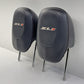 12-15 Chevrolet Camaro ZL1 Front Seat Headrest Head Rest Pair Leather Black OEM