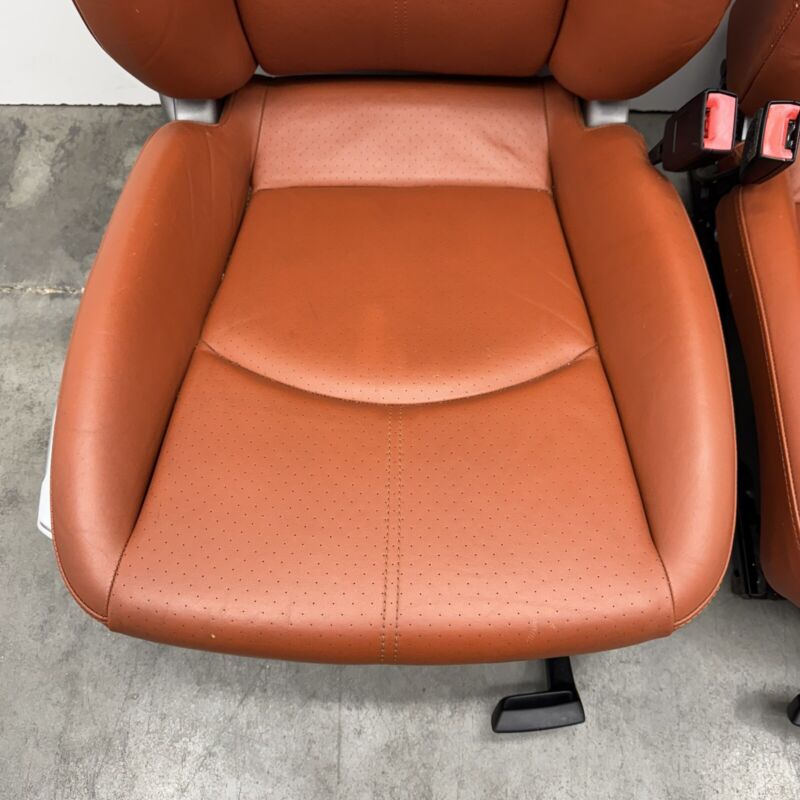 Does Not Apply 05-08 PORSCHE BOXSTER S 987 FRONT BUCKET SEAT PAIR POWER LEATHER TERRACOTTA OEM