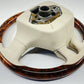 3WO 419 093AK / 3WO419093AK 13-18 BENTLEY FLYING SPUR DRIVER STEERING WHEEL WOOD LEATHER BEIGE OEM