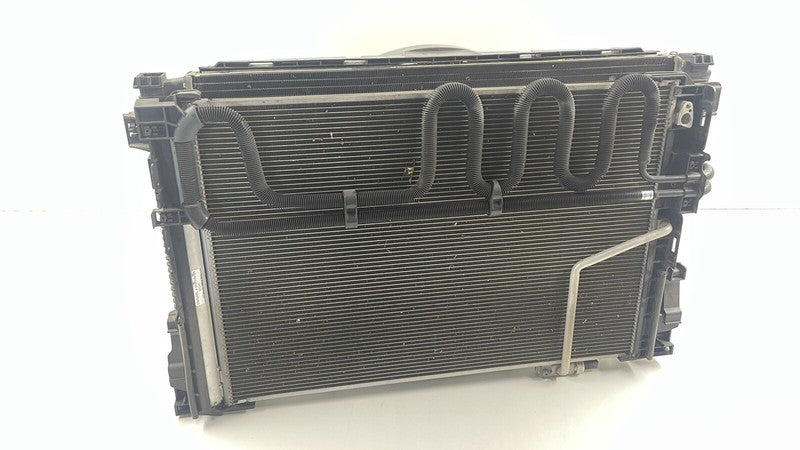 A 204 500 28 03 10-11 MERCEDES BENZ W212 E350 4MATIC RADIATOR CONDENSER COOLING FAN ASSEMBLY OEM