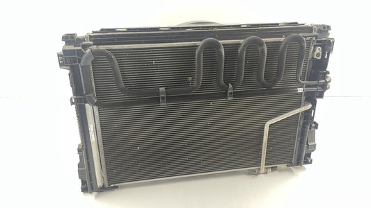 A 204 500 28 03 10-11 MERCEDES BENZ W212 E350 4MATIC RADIATOR CONDENSER COOLING FAN ASSEMBLY OEM