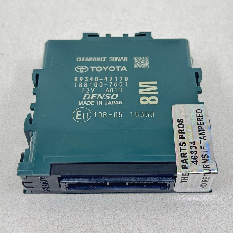 89340-47170 / 89340 47170 / 8934047170 23-25 Toyota Prius Park Assist Clearance Sonar Control Module 89340-47170 OEM