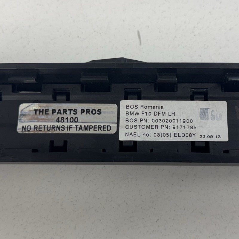 9 171 785 / 9171785 11-16 BMW M5 528 535 550 F10 Left Rear Quarter Window Sun Shade Blind OEM