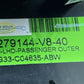 6G33-C04635-ABW / 6G33 C04635 ABW / 6G33C04635ABW 07-17 ASTON MARTIN VANTAGE RIGHT FRONT DASH AC AIR VENT GRILLE W/ COVE