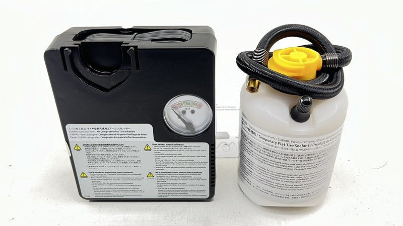 22-24 SUBARU WRX EMERGENCY SPARE TIRE WHEEL CAR JACK TOOL SET W/ AIR PUMP OEM