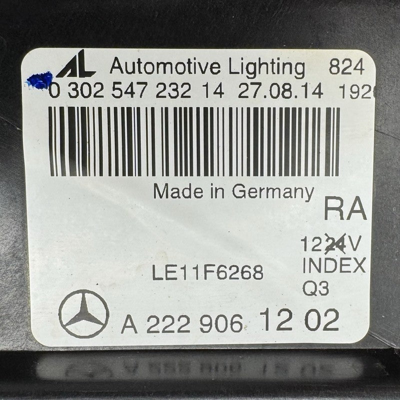 14-17 Mercedes W222 S550 S63 Passenger Right Front Headlight Lamp LED 