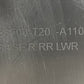 83700-T20-A110-25 / 83700 T20 A110 25 / 83700T20A11025 2024 ACURA INTEGRA TYPE S RIGHT REAR DOOR PANEL COVER TRIM BLACK 
