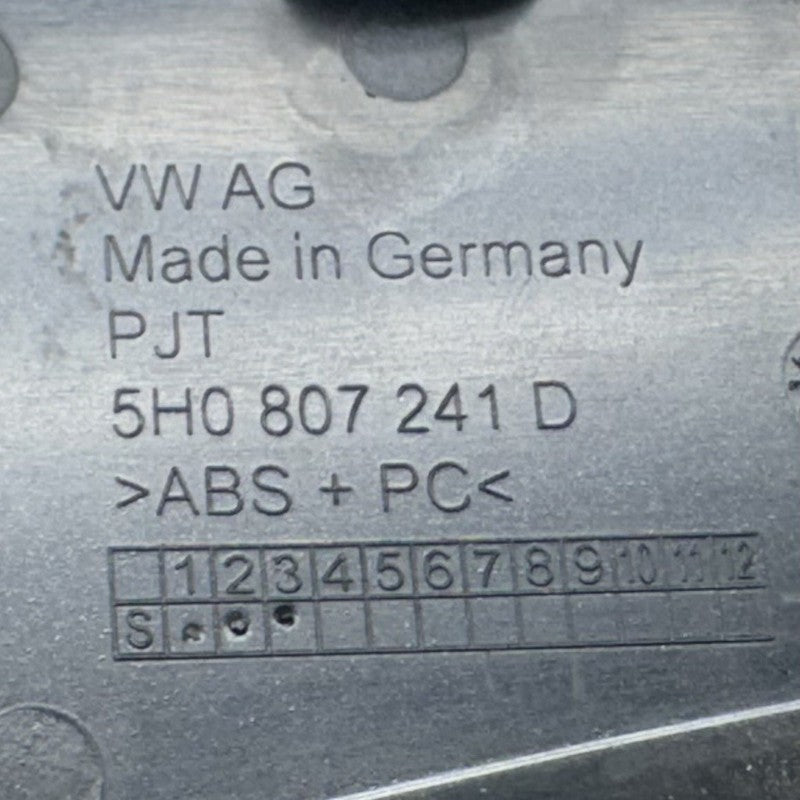 5H0-807-241-D / 5H0.807.241.D / 5H0 807 241 D / 5H0807241D 22-24 VOLKSWAGEN GOLF R MK8 FRONT BUMPER TOW HOOK EYE CAP COV
