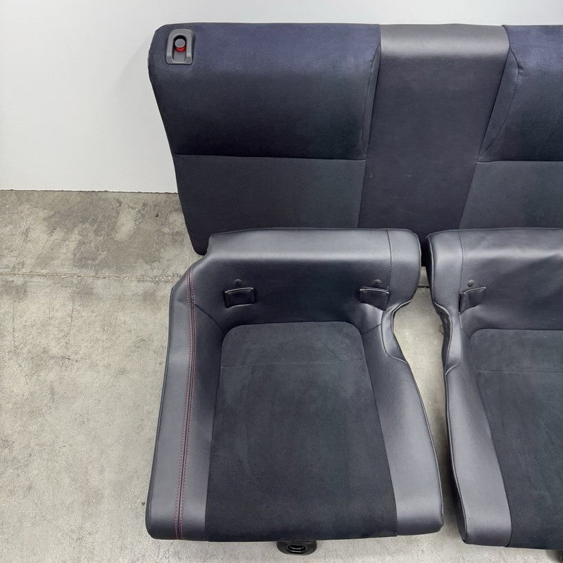 2018 SUBARU BRZ TS SEAT SET FRONT & REAR LEATHER SUEDE RED & BLACK OEM RARE!