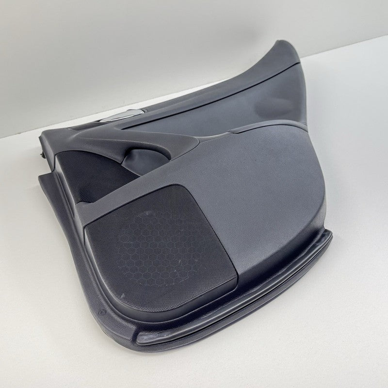 08-14 Lexus IS F Right Rear Door Panel Cover Trim Black With Blue Stitching OEM