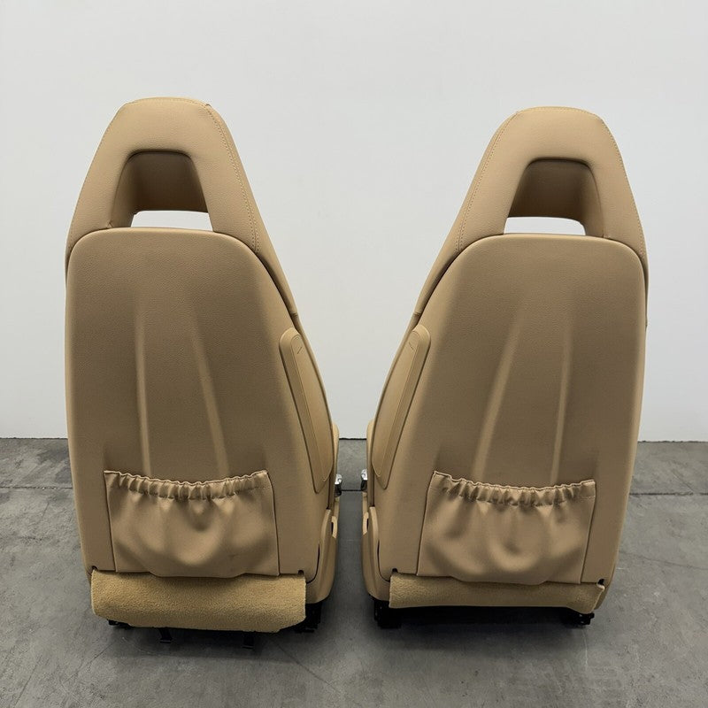 10-16 PORSCHE PANAMERA FRONT SEAT PAIR POWER MEMORY LEATHER LUXOR BEIGE OEM