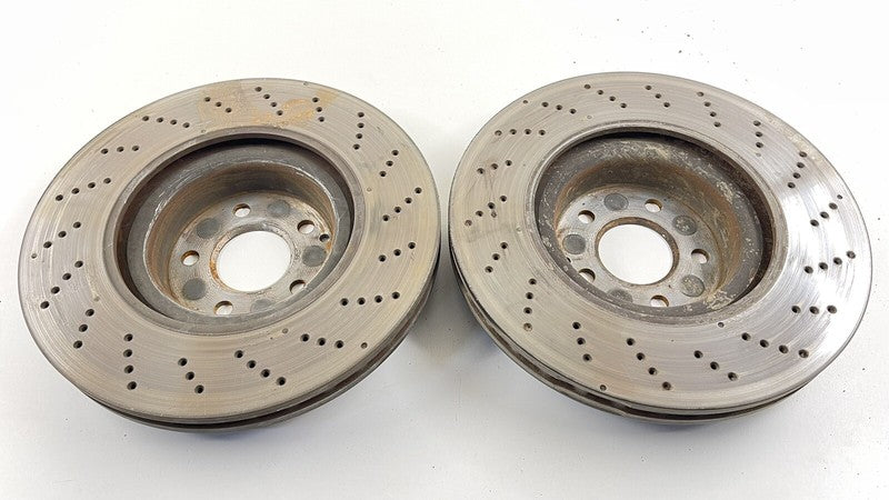 14-17 MERCEDES BENZ E550 W207 FRONT ROTOR BRAKE DISC DRILLED PAIR OEM