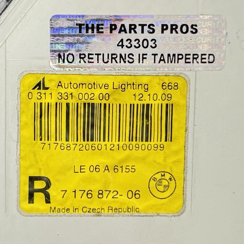 7 176 872 / 7176872 08-10 BMW M6 E63 E64 RIGHT FRONT TURN SIGNAL DRL DAY TIME RUNNING LIGHT LAMP OEM