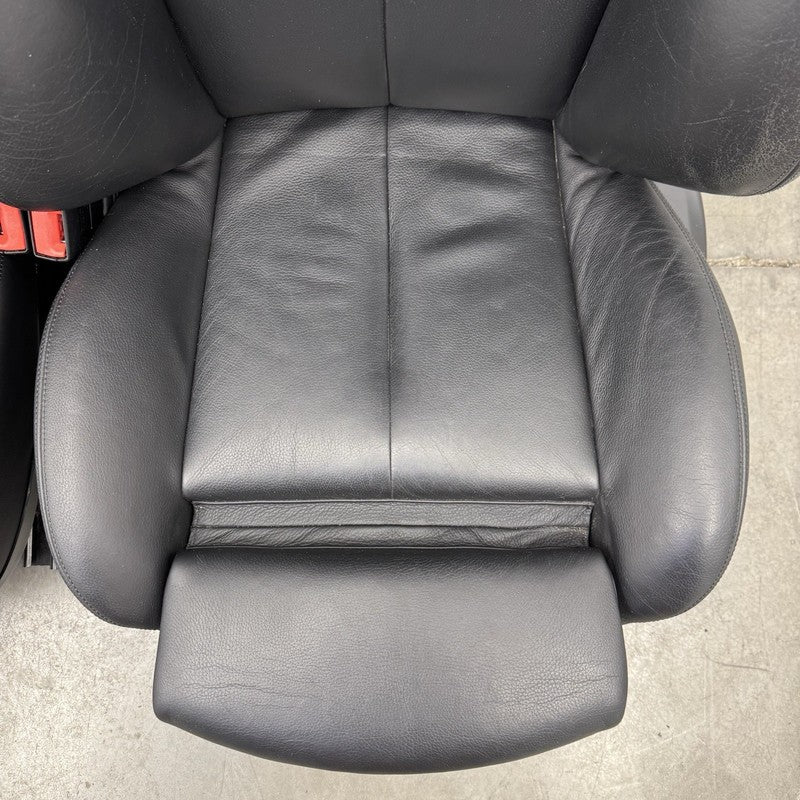 06-10 BMW M6 E63 Front Sport Seat Pair Heated Merino Black Leather OEM