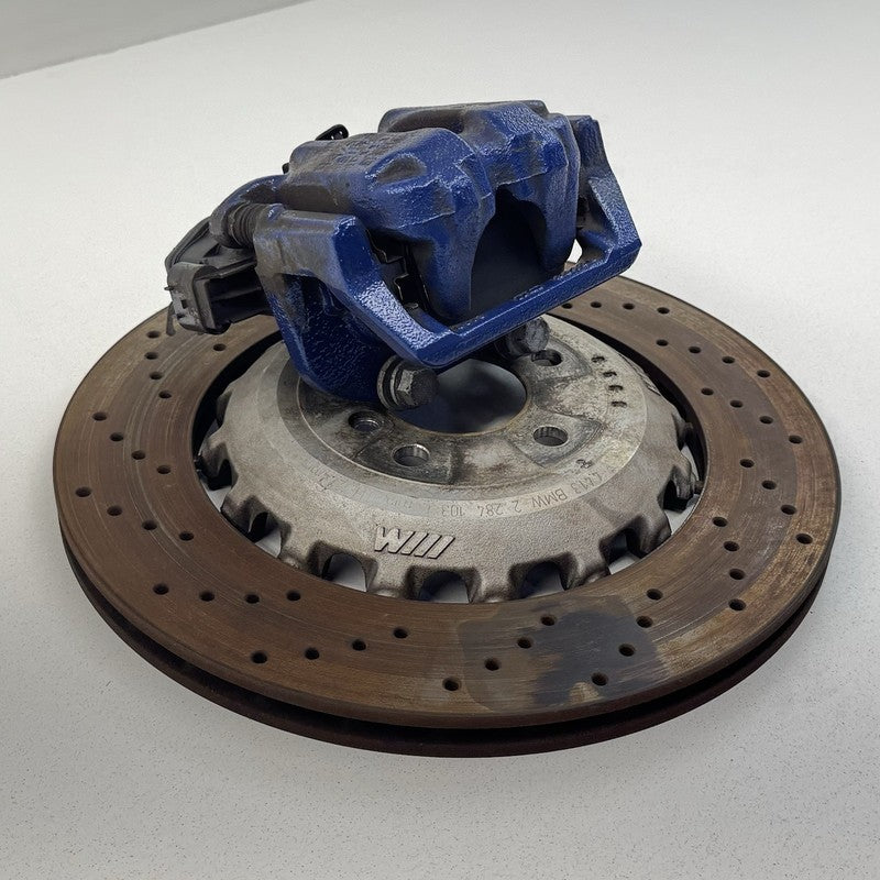 2 284 103 / 2284103 12-18 BMW M5 M6 F06 F10 F12 F13 Driver Left Rear Brake Caliper W/ Rotor Blue OEM