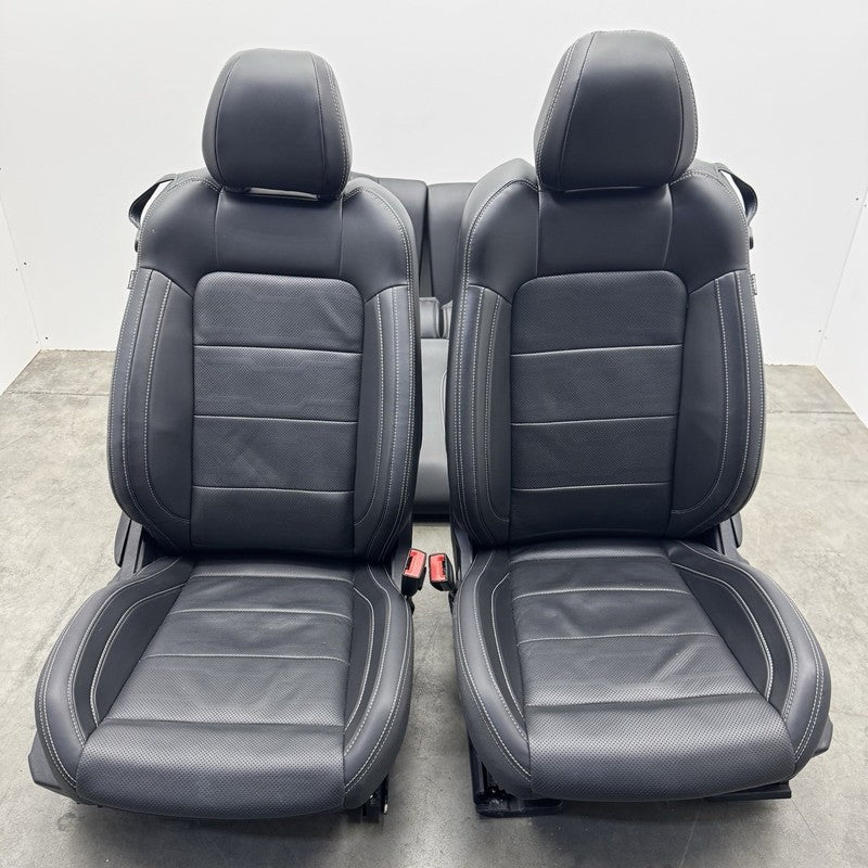  18-23 FORD MUSTANG GT SEAT SET FRONT & REAR HEATED COOLED LEATHER BLACK OEM