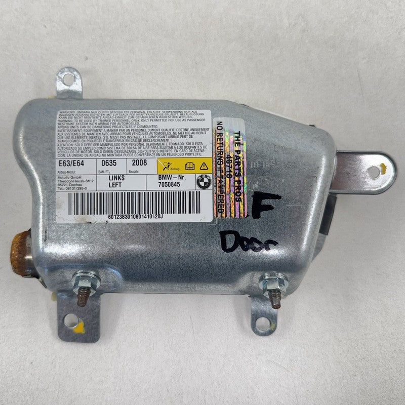 7 050 845 / 7050845 06-10 BMW M6 E63 E64 Driver Left Door Airbag Air Bag SRS 7050845 OEM