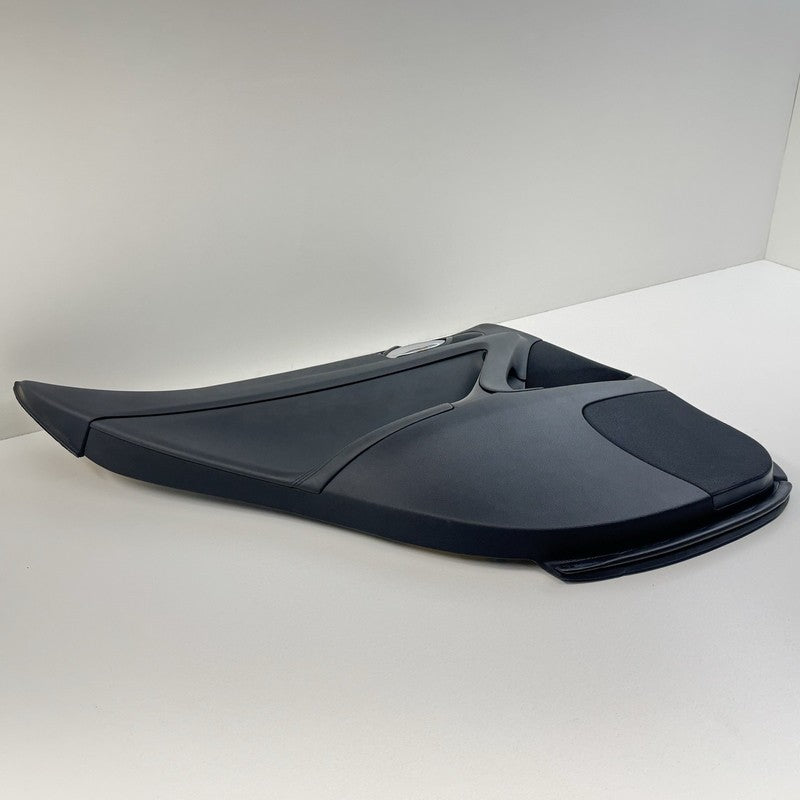 08-14 Lexus IS F Left Rear Door Panel Cover Trim Black With Blue Stitching OEM