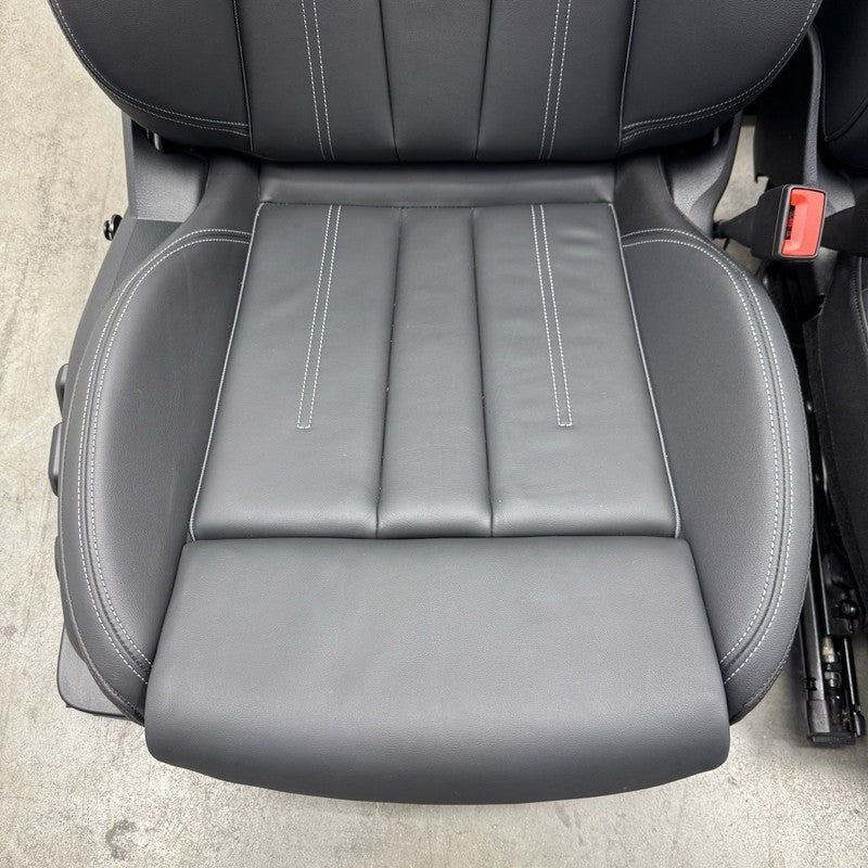  20-24 AUDI A4 S-LINE SEAT SET FRONT & REAR LEATHER BLACK OEM