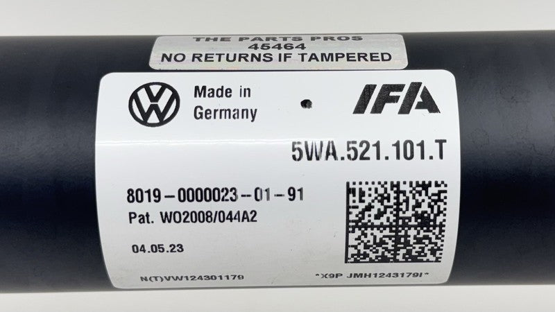 5WA-521-101-T / 5WA.521.101.T / 5WA 521 101 T / 5WA521101T 22-24 VOLKSWAGEN GOLF R MANUAL DRIVESHAFT DRIVE SHAFT PROPELL