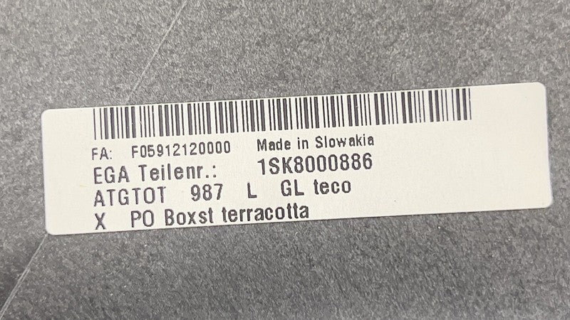 S1080350044 05-08 PORSCHE BOXSTER CAYMAN 987 DASHBOARD INSTRUMENT PANEL COVER TERRACOTTA OEM