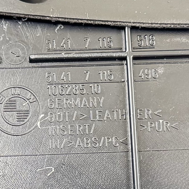 3932436 06-10 BMW M6 E63 E64 PASSENGER RIGHT DOOR PANEL INTERIOR COVER TRIM LEATHER OEM