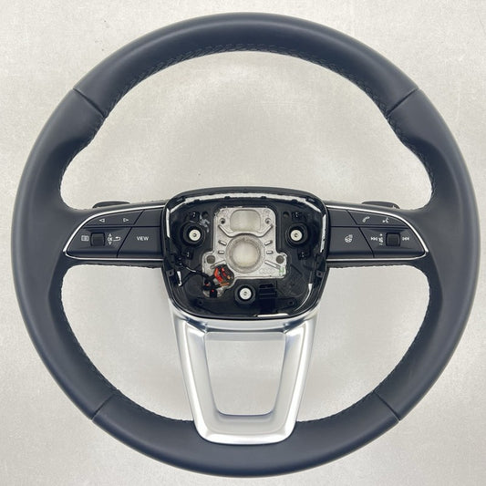 63960368 21-24 AUDI A4 DRIVER STEERING WHEEL WITH PADDLE SHIFTERS LEATHER BLACK OEM