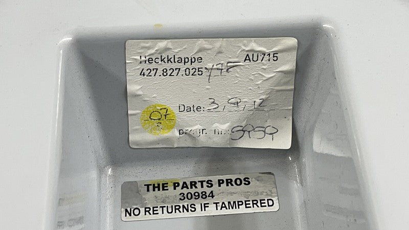 427 827 507 / 427827507 11-15 AUDI R8 SPYDER REAR ENGINE DECK LID HATCH TRUNK SHELF COVER 427827025 OEM