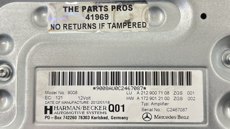 A 212 900 71 08 7108 / A2129007108 / 2129007108 12-14 MERCEDES BENZ CLS550 W218 AMPLIFIER AMP HARMAN KARDON BECKER OEM