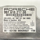 997.618.217.08 / 997 618 217 08 / 99761821708 05-12 Porsche 911 997 Boxster Cayman 987 Airbag Air Bag Restraint Module O