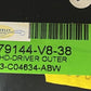 6G33-C04634-ABW / 6G33 C04634 ABW / 6G33C04634ABW 07-17 ASTON MARTIN VANTAGE LEFT FRONT DASH AC AIR VENT GRILLE W/ COVER