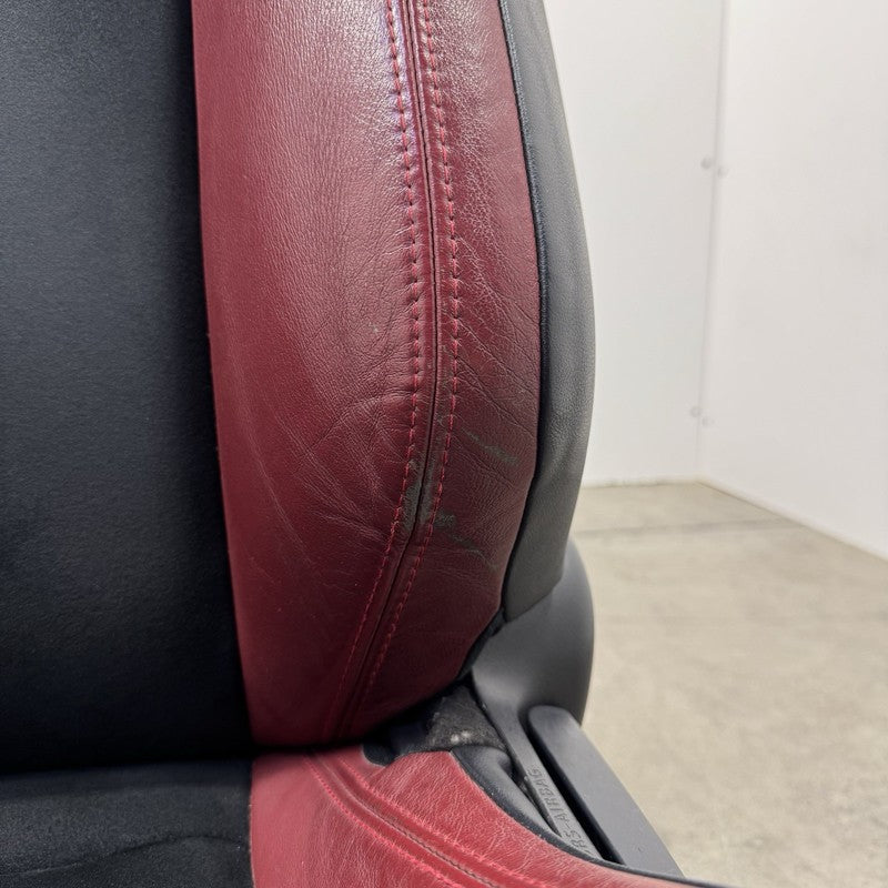 2018 SUBARU BRZ TS SEAT SET FRONT & REAR LEATHER SUEDE RED & BLACK OEM RARE!