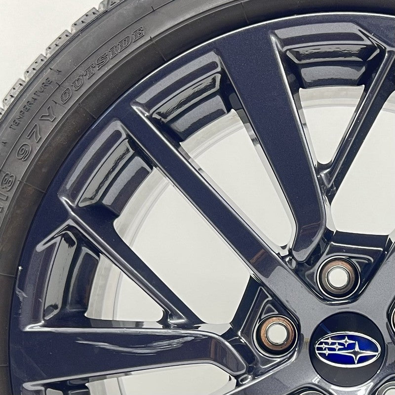 28111VC040 22-25 Subaru WRX Wheel Rim With Tire 18x8.5 +55 Offset 28111VC040 Factory OEM