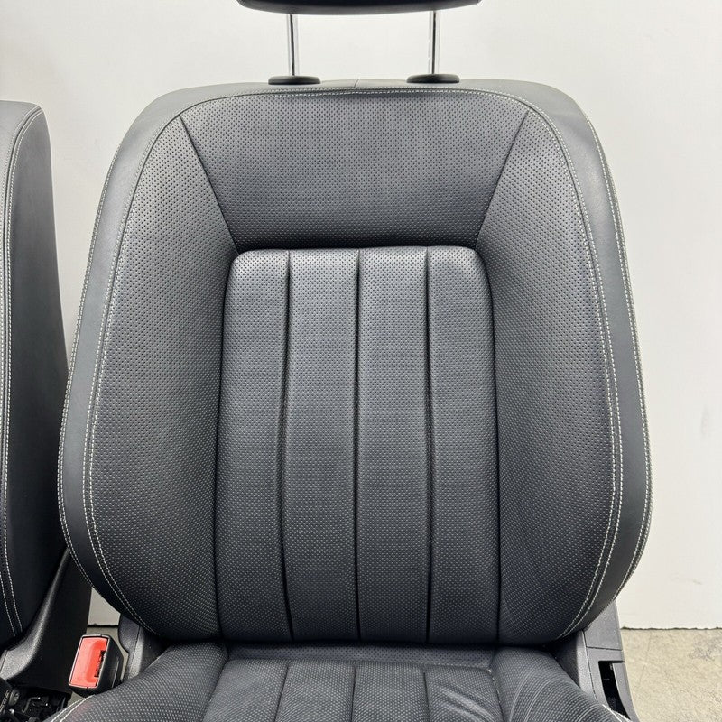 12-18 MERCEDES BENZ CLS550 W218 FRONT SEAT PAIR LEATHER BLACK OEM