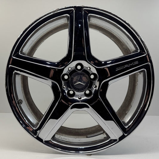 A 221 401 2502 / A2214012502 07-13 Mercedes W216 W221 CL S Class AMG Rear Wheel Rim 20x9.5 Chrome Factory OEM