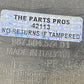 987.504.574.01 / 987 504 574 01 / 98750457401 05-12 PORSCHE BOXSTER 987 RIGHT REAR WHEEL ARCH SPLASH GUARD W/ MUD FLAP O
