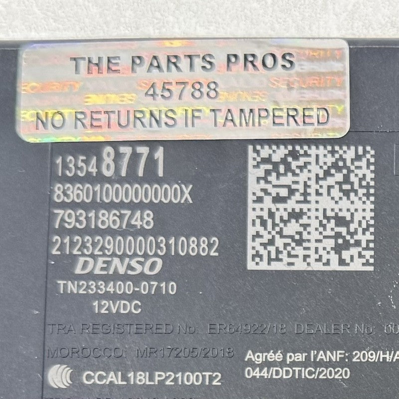 13548771 22-24 CADILLAC CT5 V BLACKWING BODY CONTROL MODULE BCM 13548771 OEM