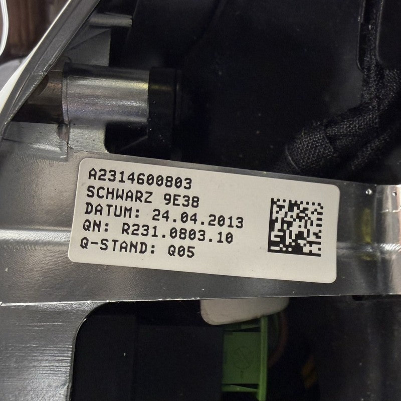 A 231 460 08 03 12-16 Mercedes W212 E350 Sport Steering Wheel Black Leather W/ Wood OEM