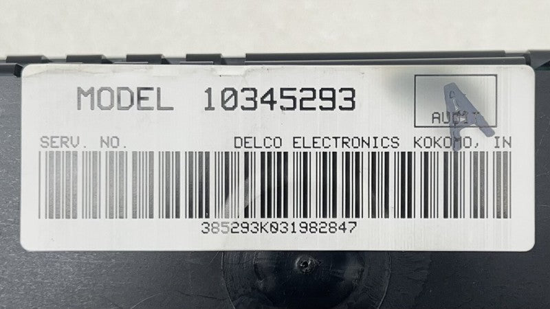 10345293 97-04 CHEVROLET CORVETTE C5 HVAC AC TEMPERATURE CLIMATE CONTROL SWITCH OEM