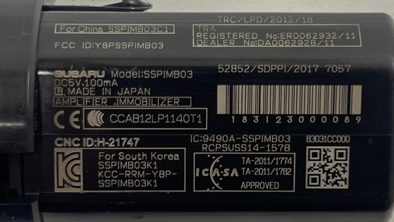 22-24 TOYOTA GR86 ENGINE IGNITION PUSH START STOP SWITCH BUTTON OEM