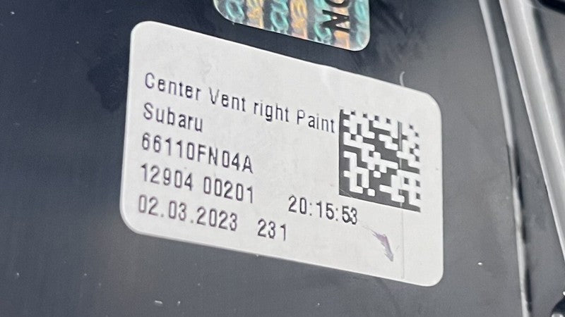 66110FN05A 24-25 SUBARU CROSSTREK CENTER DASH DISPLAY SCREEN RADIO SURROUND BEZEL TRIM OEM