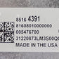 85164391 / 8516 4391 22-24 CADILLAC CT4 V BLACKWING PRE CRASH COLLISION WARNING CONTROL MODULE OEM