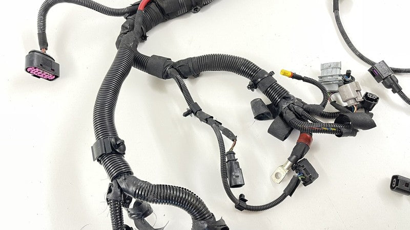 10-13 PORSCHE PANAMERA LEFT FRONT ENGINE BAY HEADLIGHT WIRE HARNESS OEM