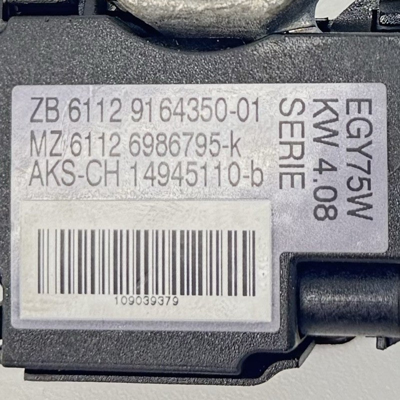 9164350-01 06-10 BMW M6 E63 E64 Battery Negative Cable Terminal End Link Sensor 9164350 OEM