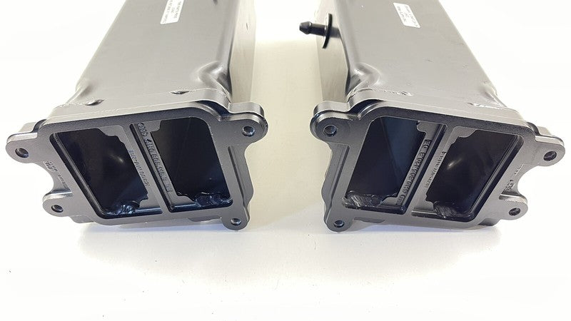 4H0 805 130 B / 4H0805130B 15-18 AUDI A8 LEFT RIGHT FRONT FRAME RAIL EXTENSION CRASH CAN BEAM BAR PAIR OEM
