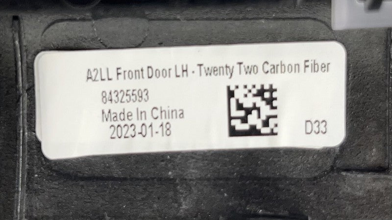 84523935 22-24 CADILLAC CT5 V BLACKWING CARBON FIBER DOOR PANEL & DASH TRIM SET OEM