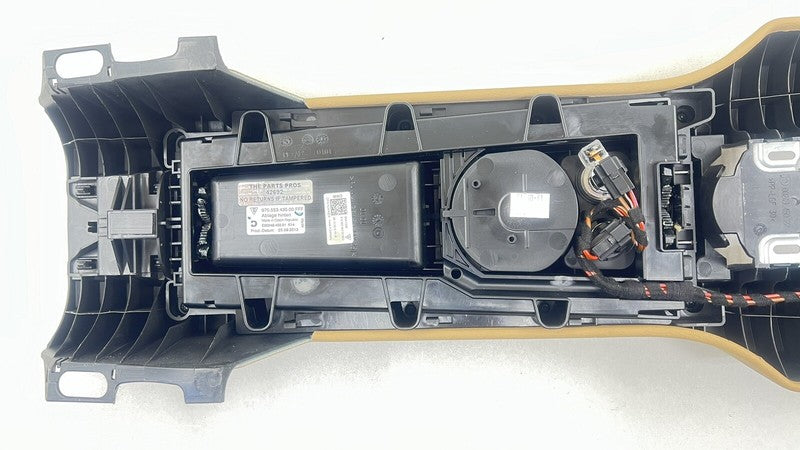 970 612 576 00 / 97061257600 10-16 PORSCHE PANAMERA REAR CENTER CONSOLE TRIM COVER PANEL LUXOR BEIGE OEM